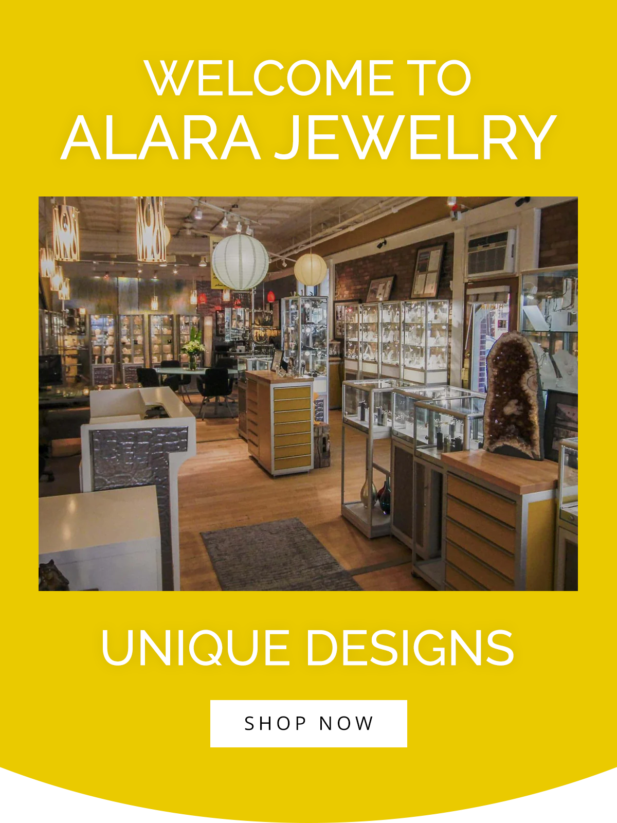 WELCOME TO ALARA JEWELRY. UNIQUE DESIGNS [SHOP NOW]