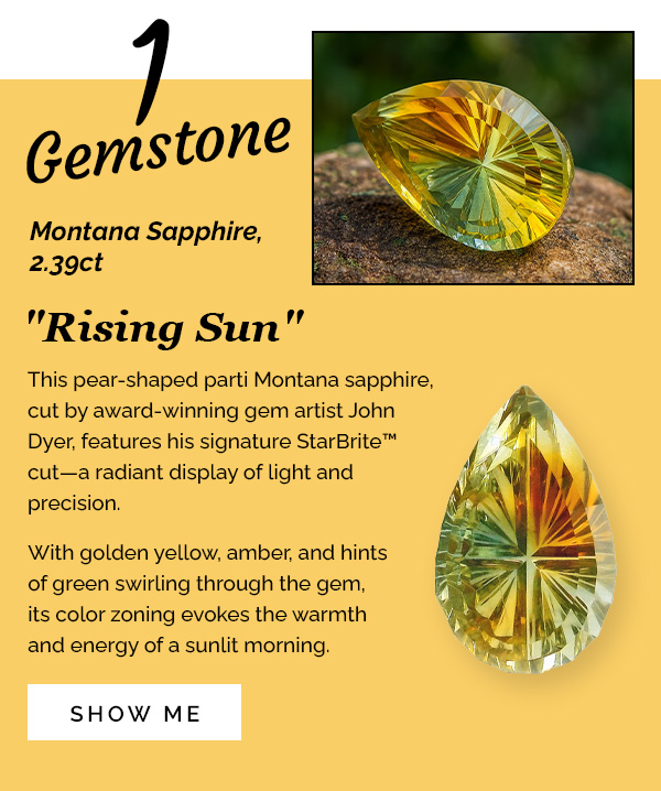 Montana Sapphire, 2.39ct - "Rising Sun"