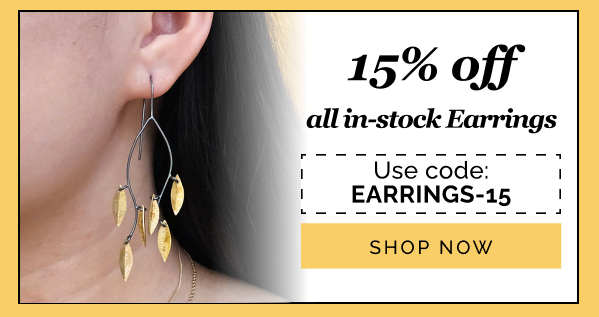15% off all in-stock Earrings