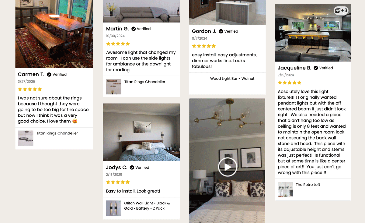 Real Homes.  Real Reviews. Loved by over 35,000 customers across the United States