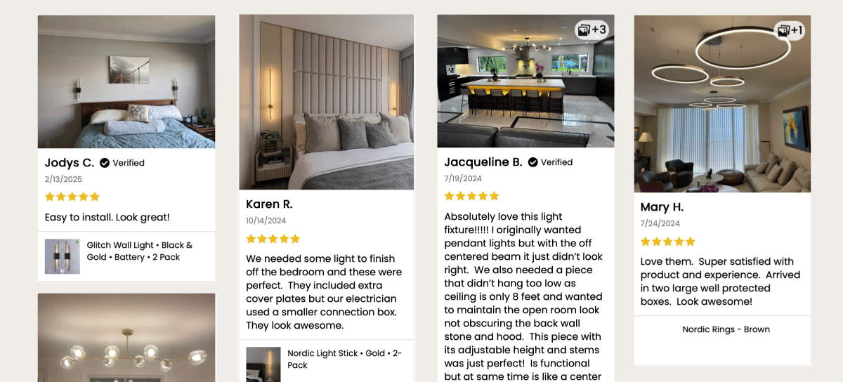 Real Homes.  Real Reviews. Loved by over 35,000 customers across the United States