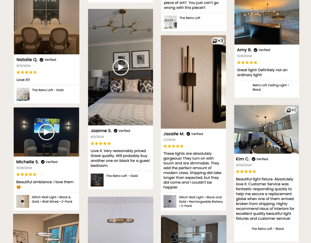 Real Homes.  Real Reviews. Loved by over 35,000 customers across the United States