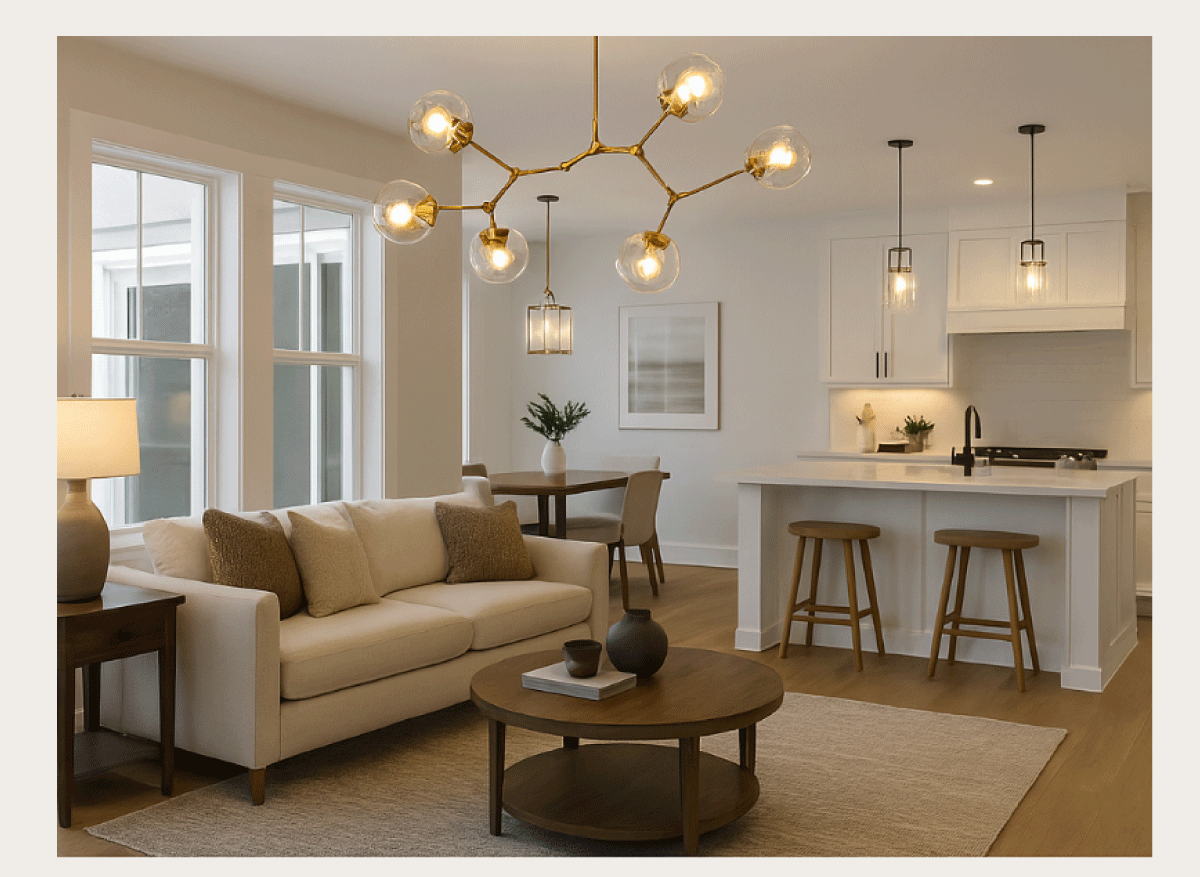 We're glad you're here to experience the transformative power of luxury lighting in your space.