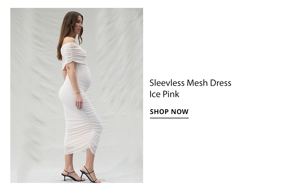 Shop The Sleeveless Mesh Dress