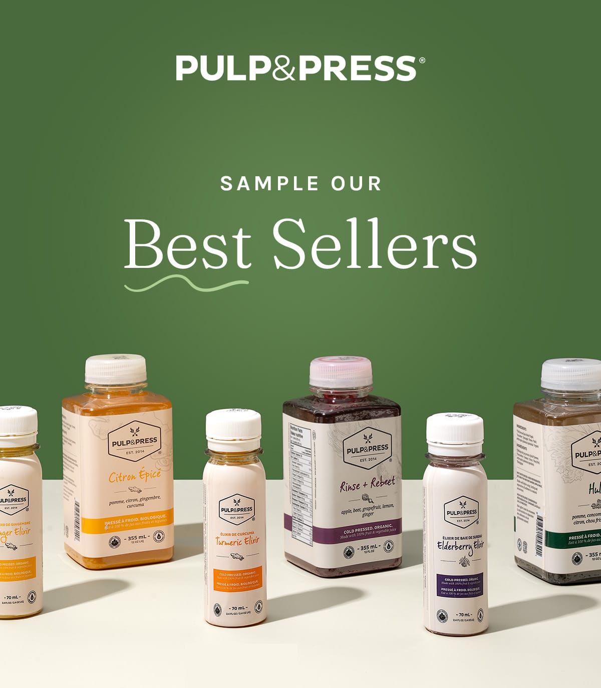 Pulp & Press. Sample our best sellers.