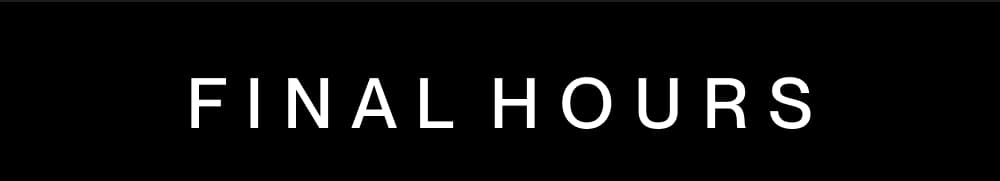 F I N A L  H O U R S