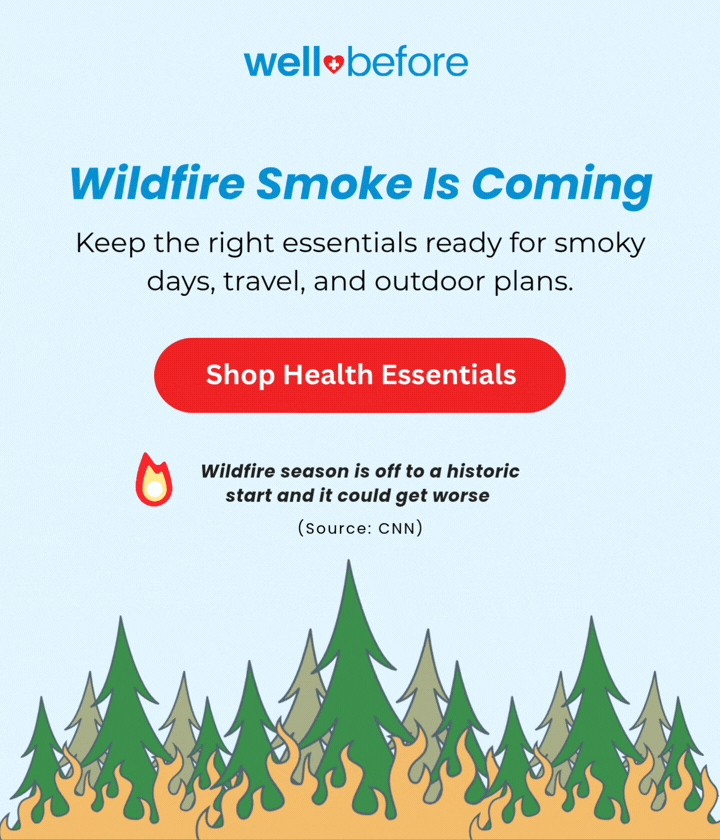 Wildfire smoke. Pollution spikes. Hazy days.  Keep the right essentials ready for smoky days, travel, and outdoor plans >>>