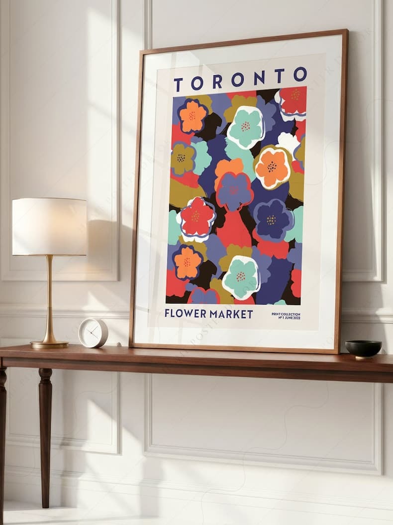 Toronto flower market print