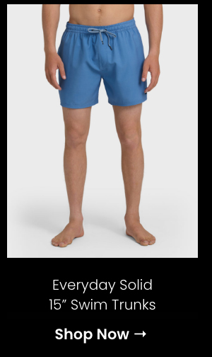 Everyday Solid 15" Swim Trunks