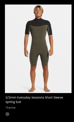 2/2mm Everyday Sessions Short Sleeve Spring Suit
