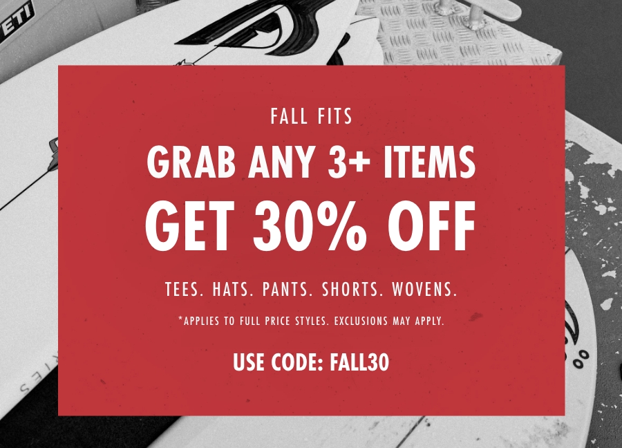 Grab Any 3+ Items Get 30% Off