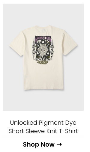 Unlocked Pigment Dye Short Sleeve Knit T-Shirt