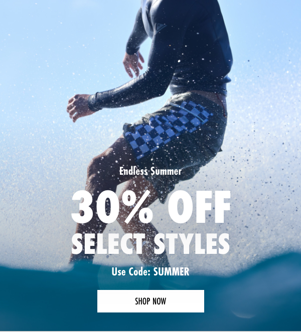 30% Off Select Styles