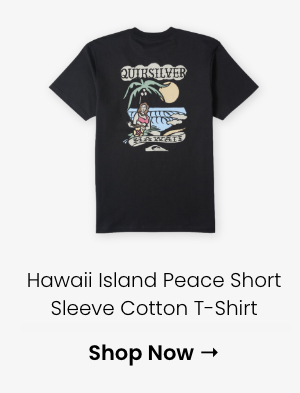 Hawaii Island Peace Short Sleeve Cotton T-Shirt