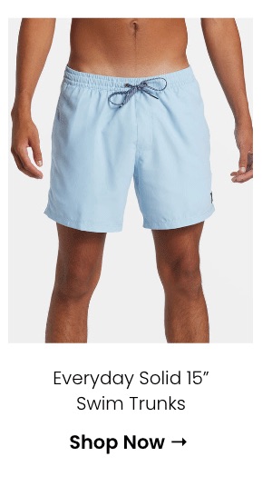 Everyday Solid 15" Swim Trunks