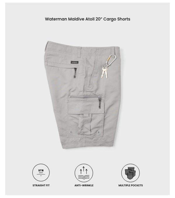 Waterman Maldive Atoll 20" Cargo Shorts