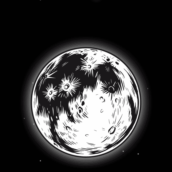 A GIF of ARgENTUM's full moon playlist vinyl record rotating in hands with the CREATOR archetype appearing