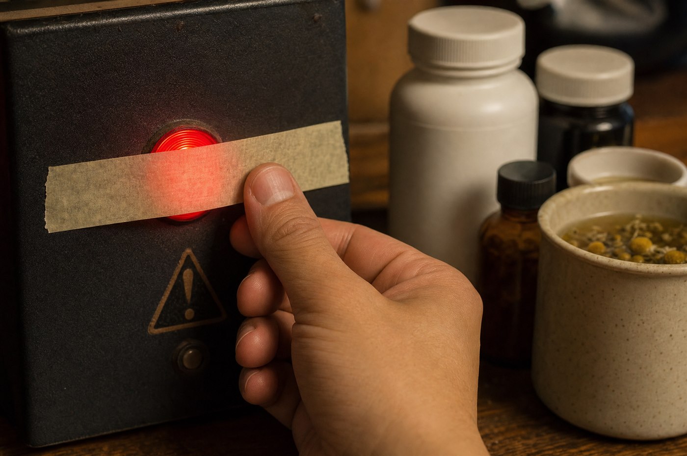 Apple cider vinegar, berberine, metformin and cinnamon tea crossed out as surface fixes