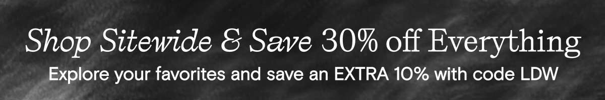 30% OFF Sitewide