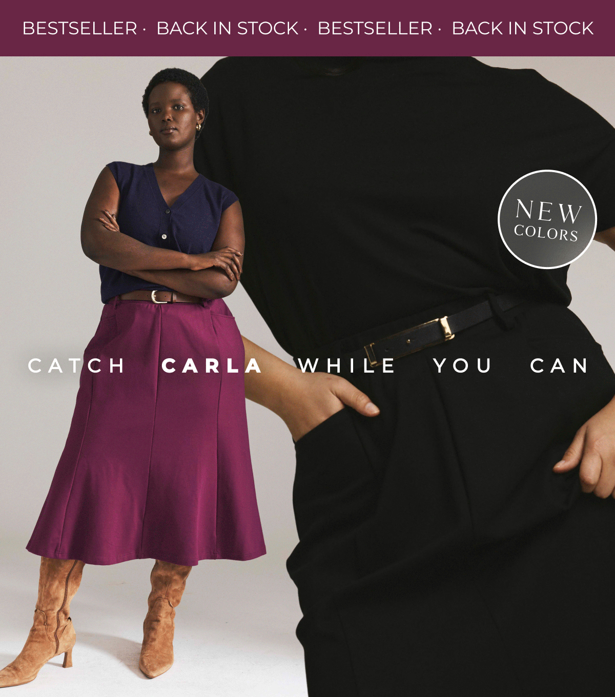Carla Skirt back in stock