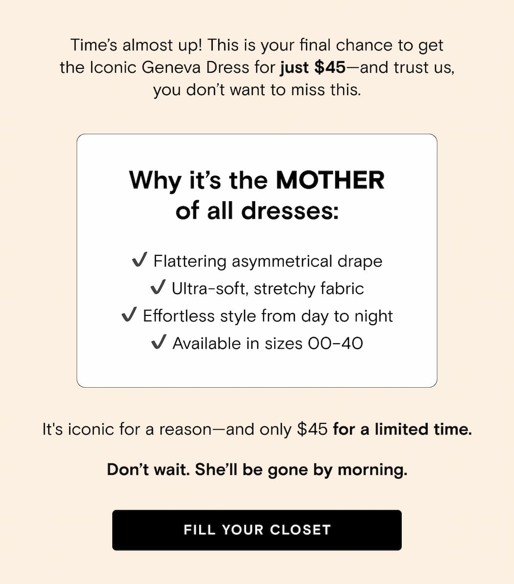 Get your $45 Geneva Dress