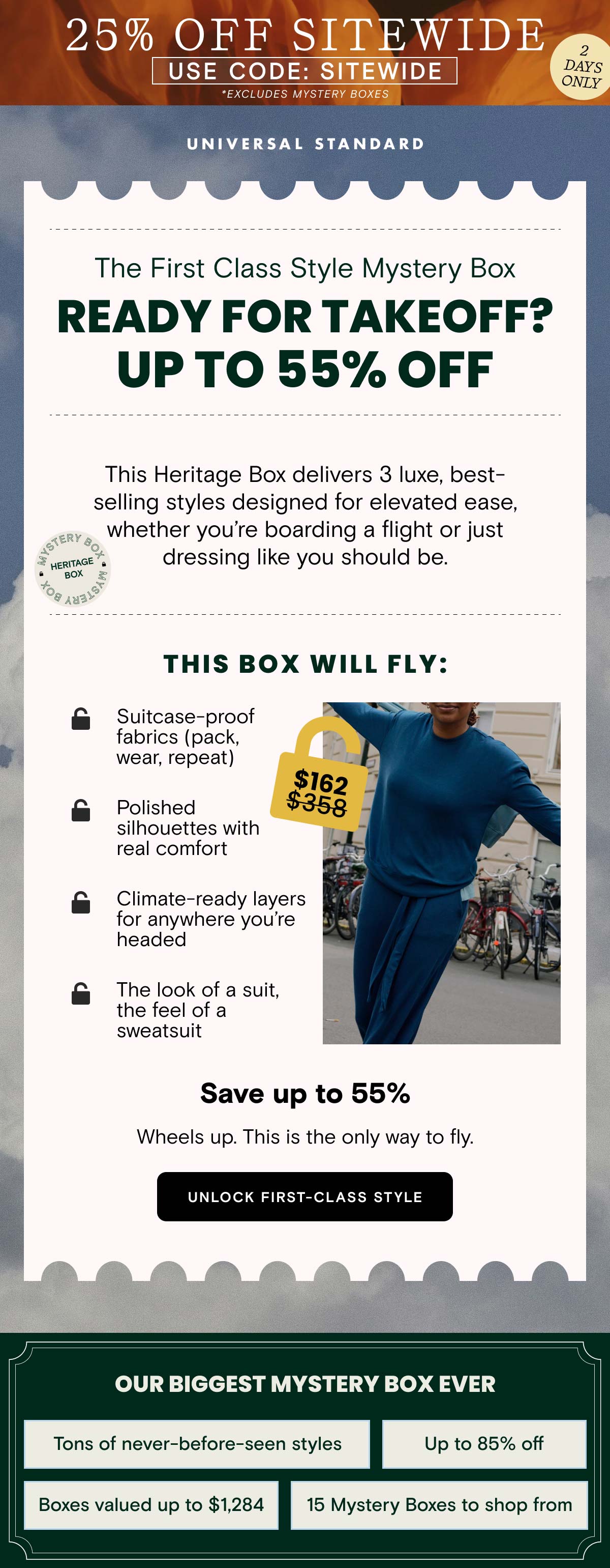 First Class Style Box, plus 25% OFF Sitewide