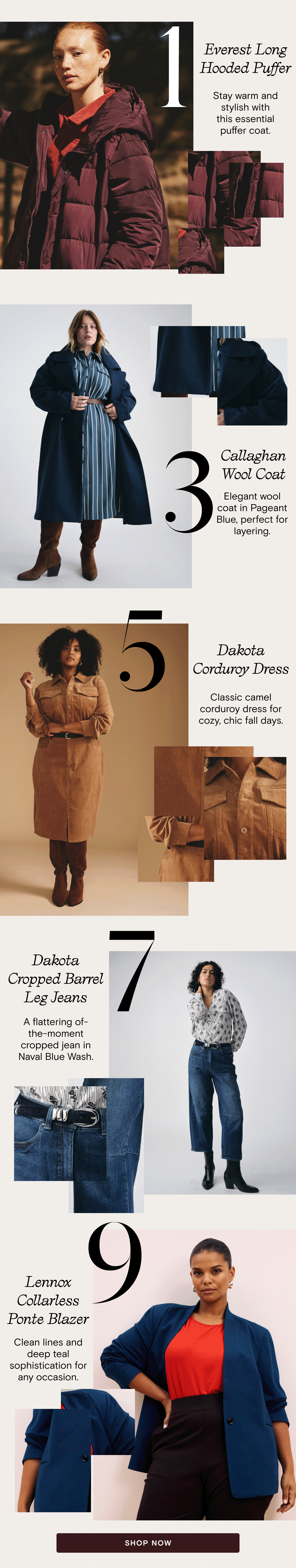 Top 10 Styles for Fall