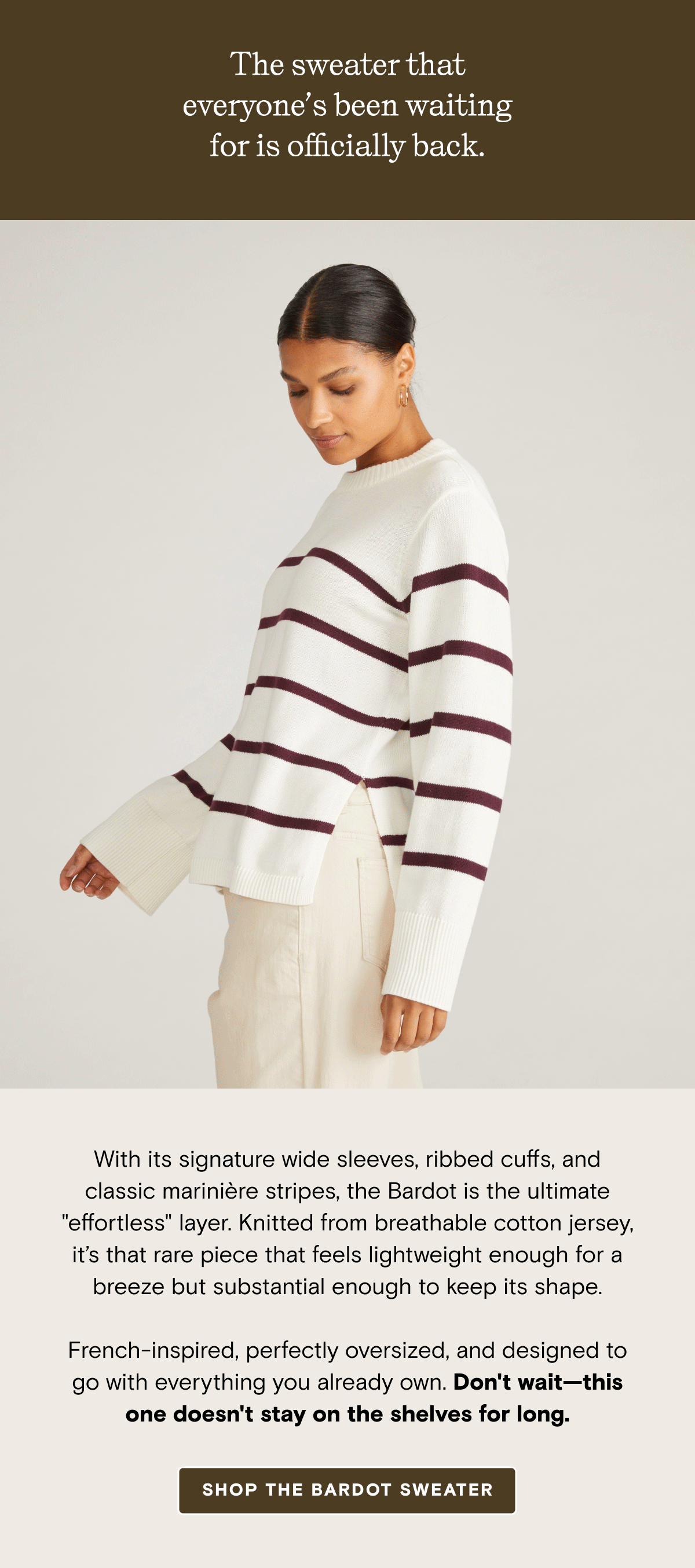 Shop the Bardot Sweater