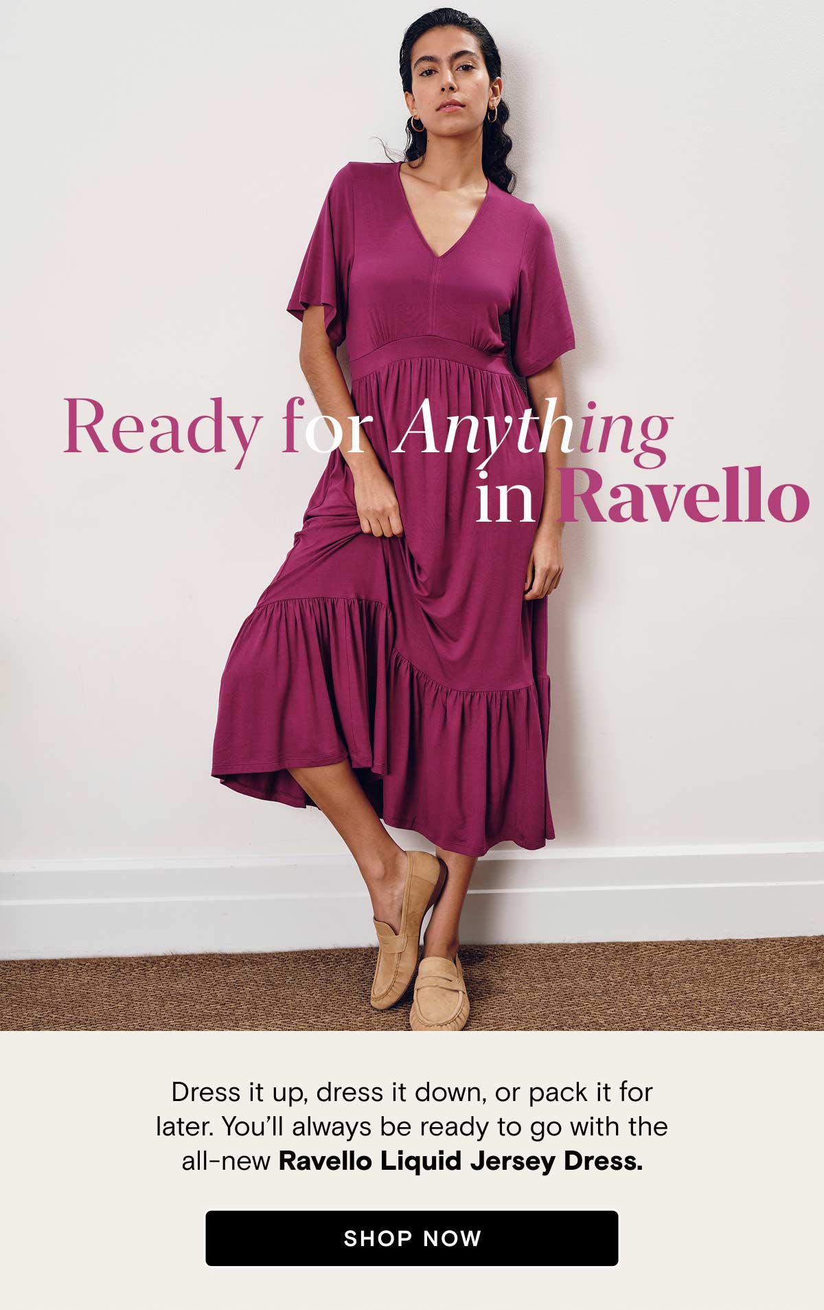 New Ravello Liquid Jersey Dress