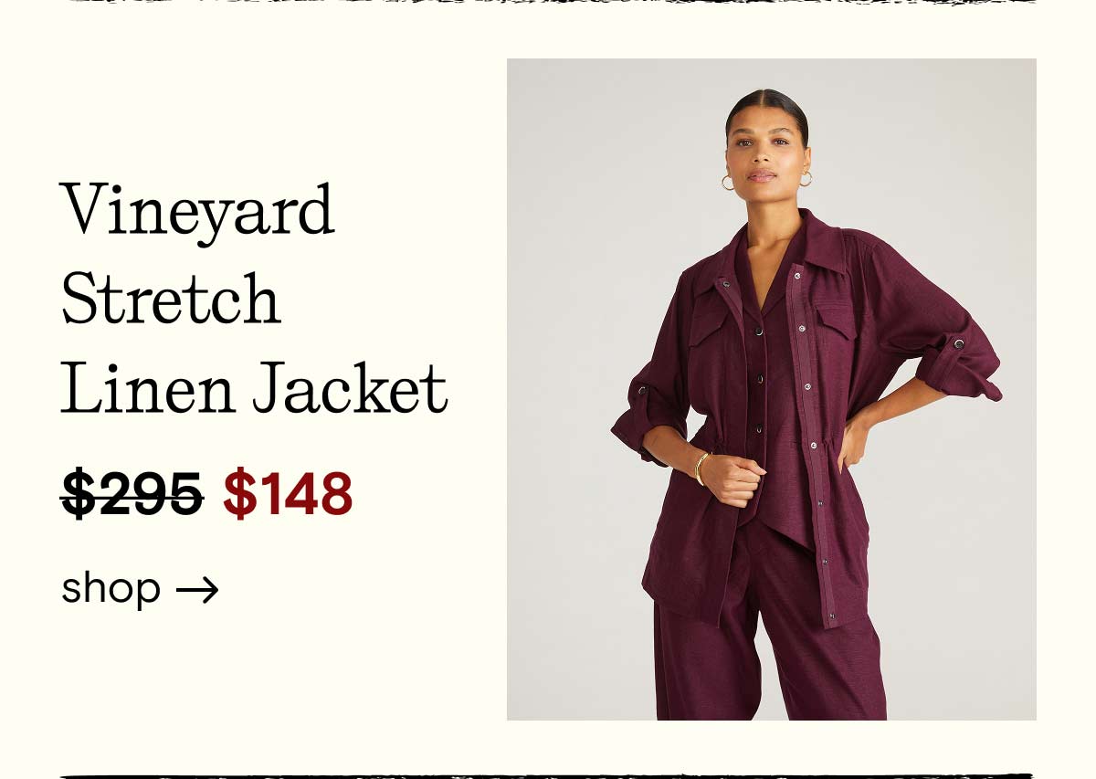 Vineyard Stretch Linen Jacket