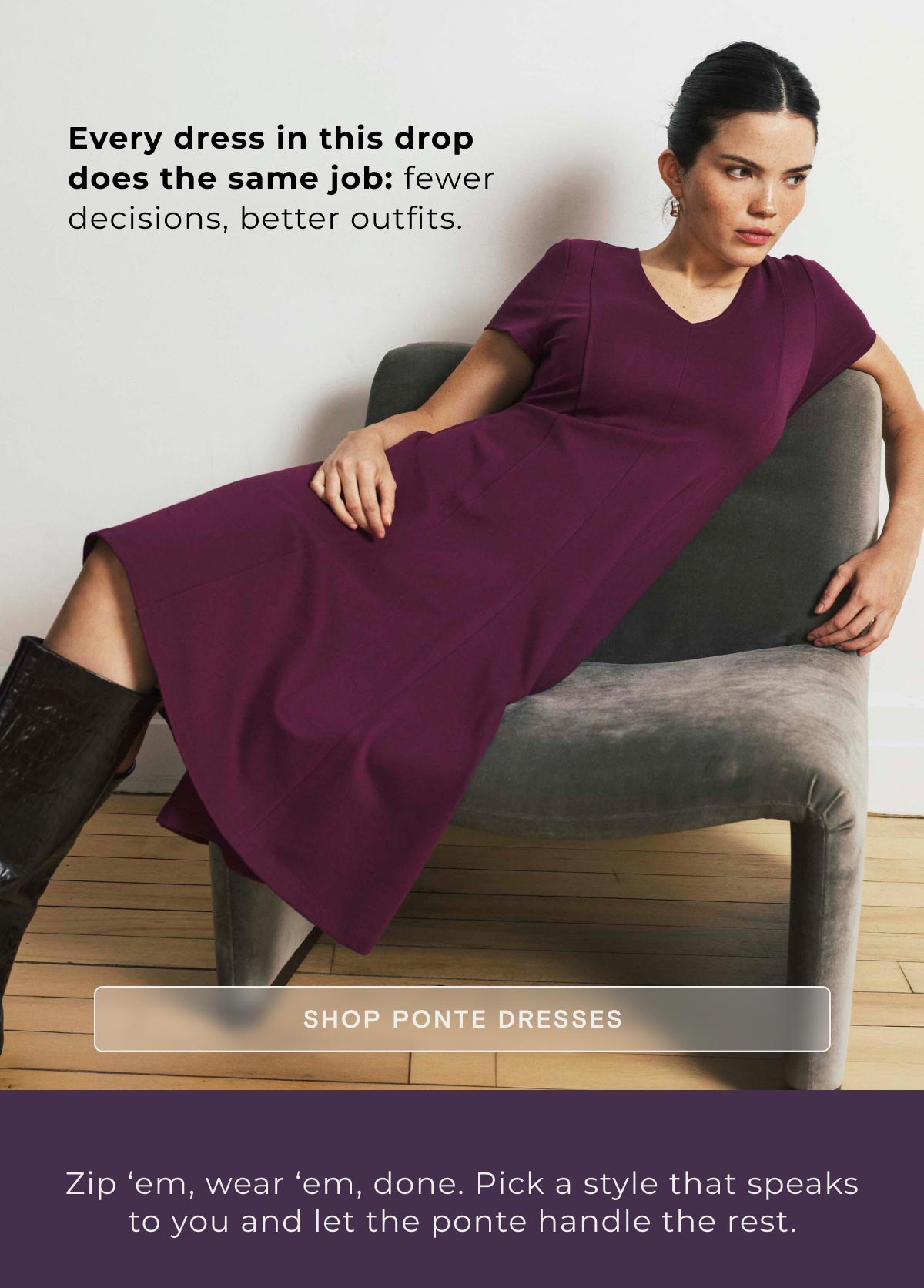 Shop Ponte Dresses