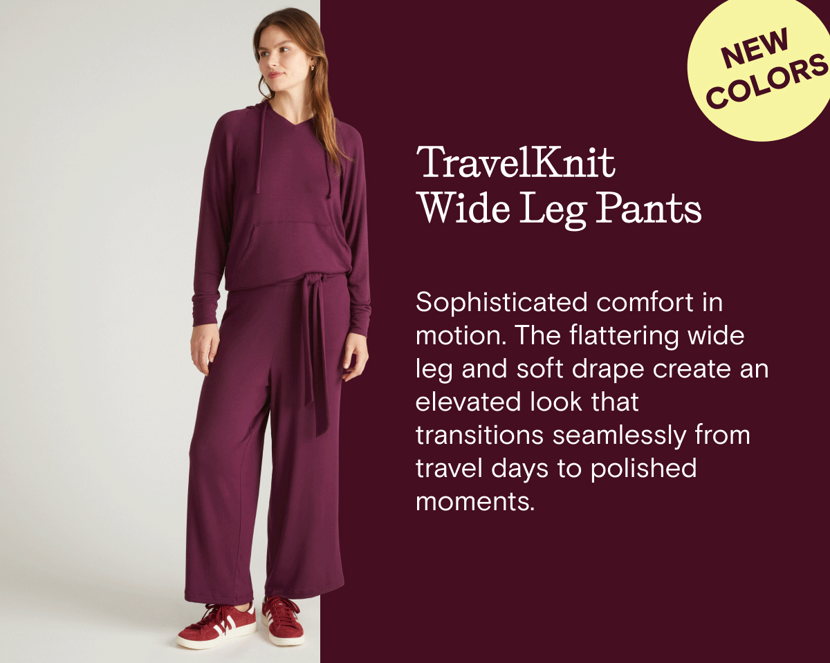 TravelKnit Wide Leg Pants