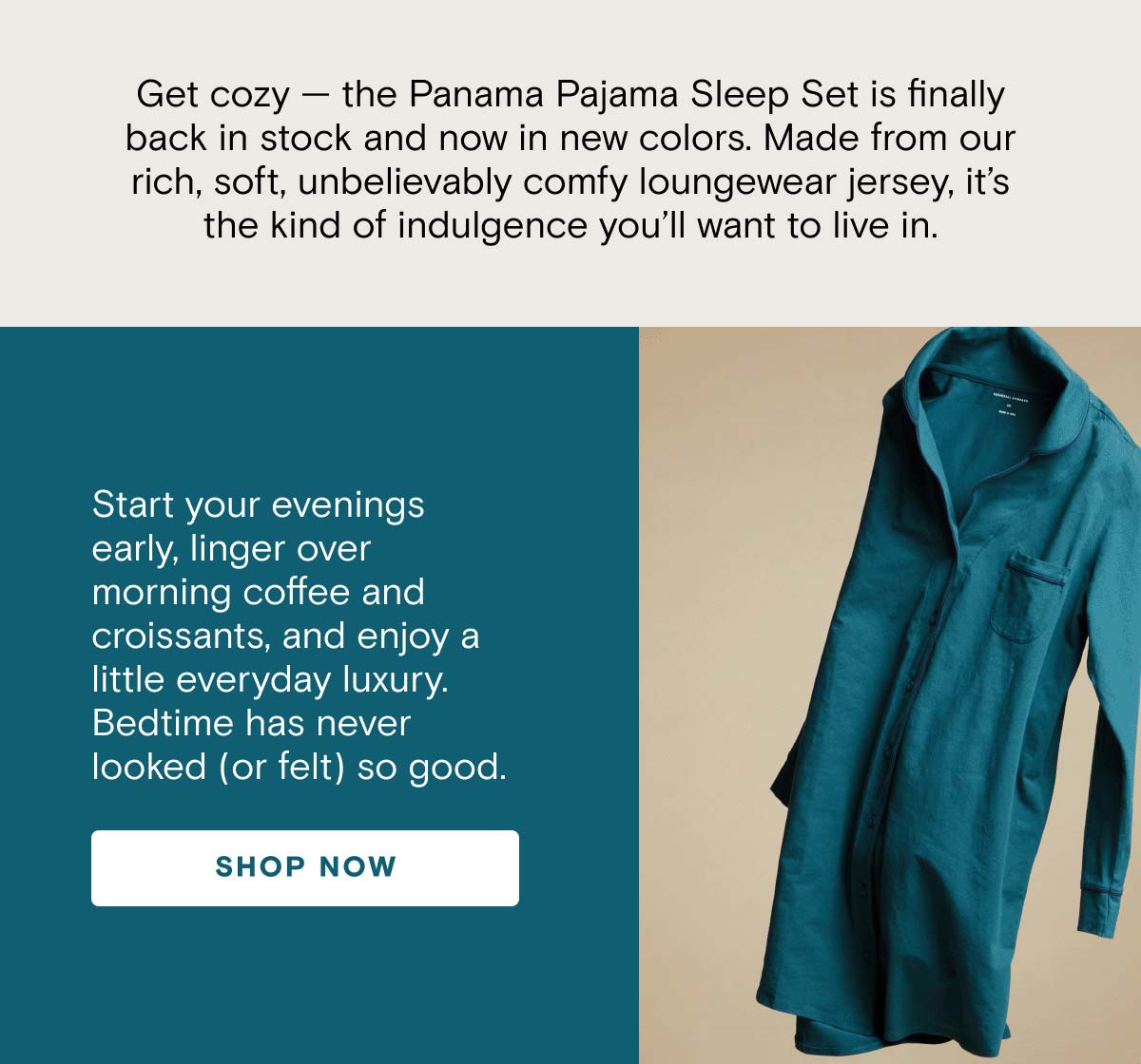 Shop the Panama Pajama Sleep Set