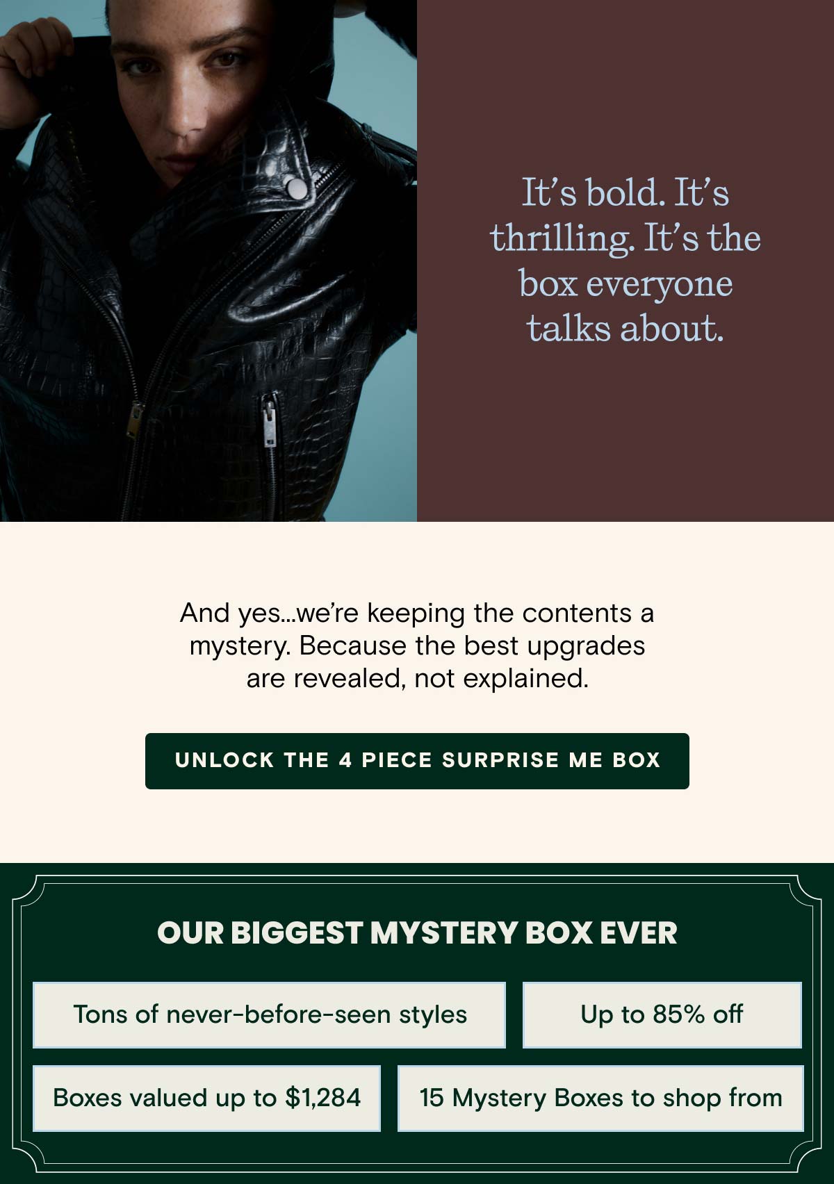 Unlock 4 Piece Surprise Me Box