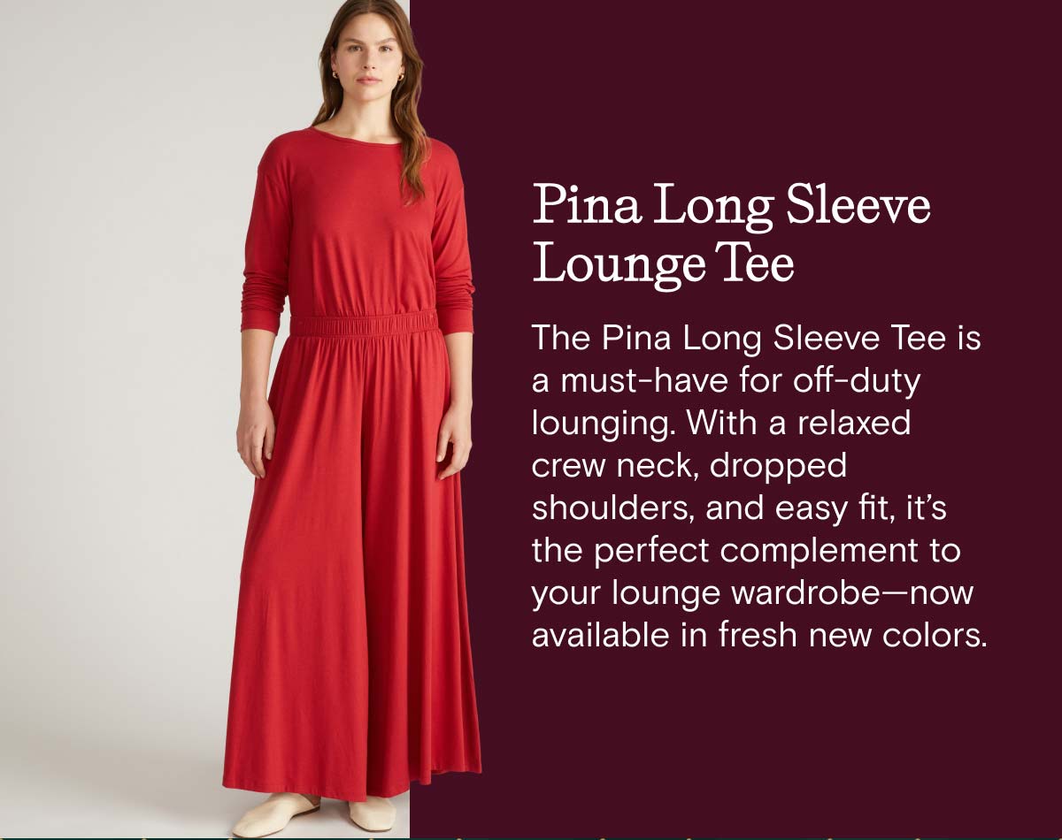 Pina Long Sleeve Lounge Tee
