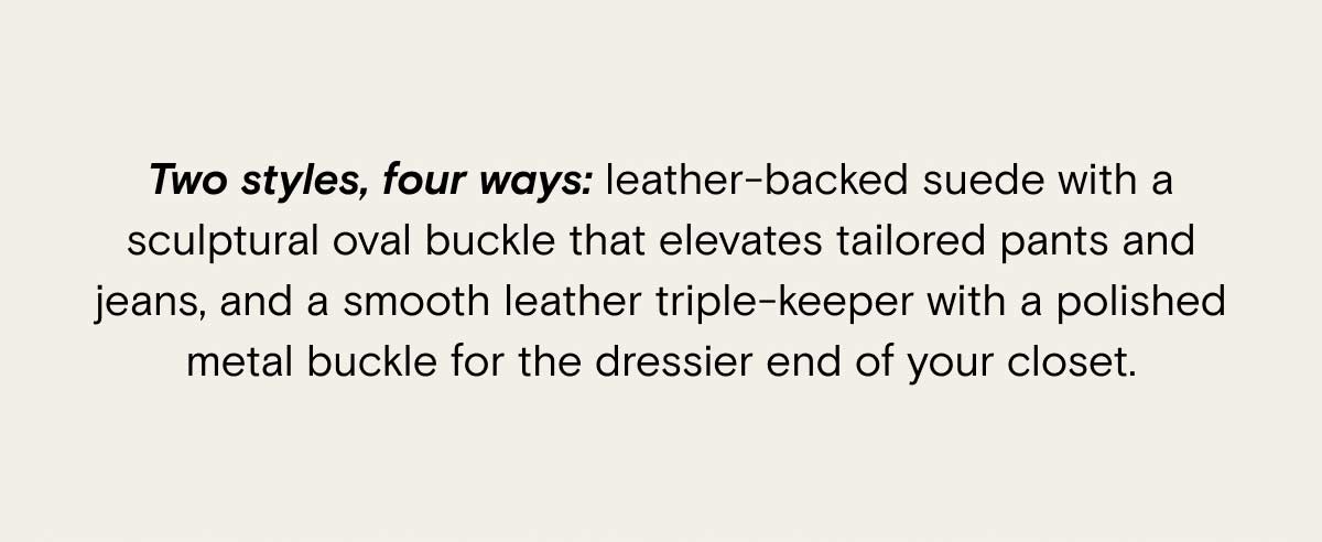 Two Styles, Four Ways