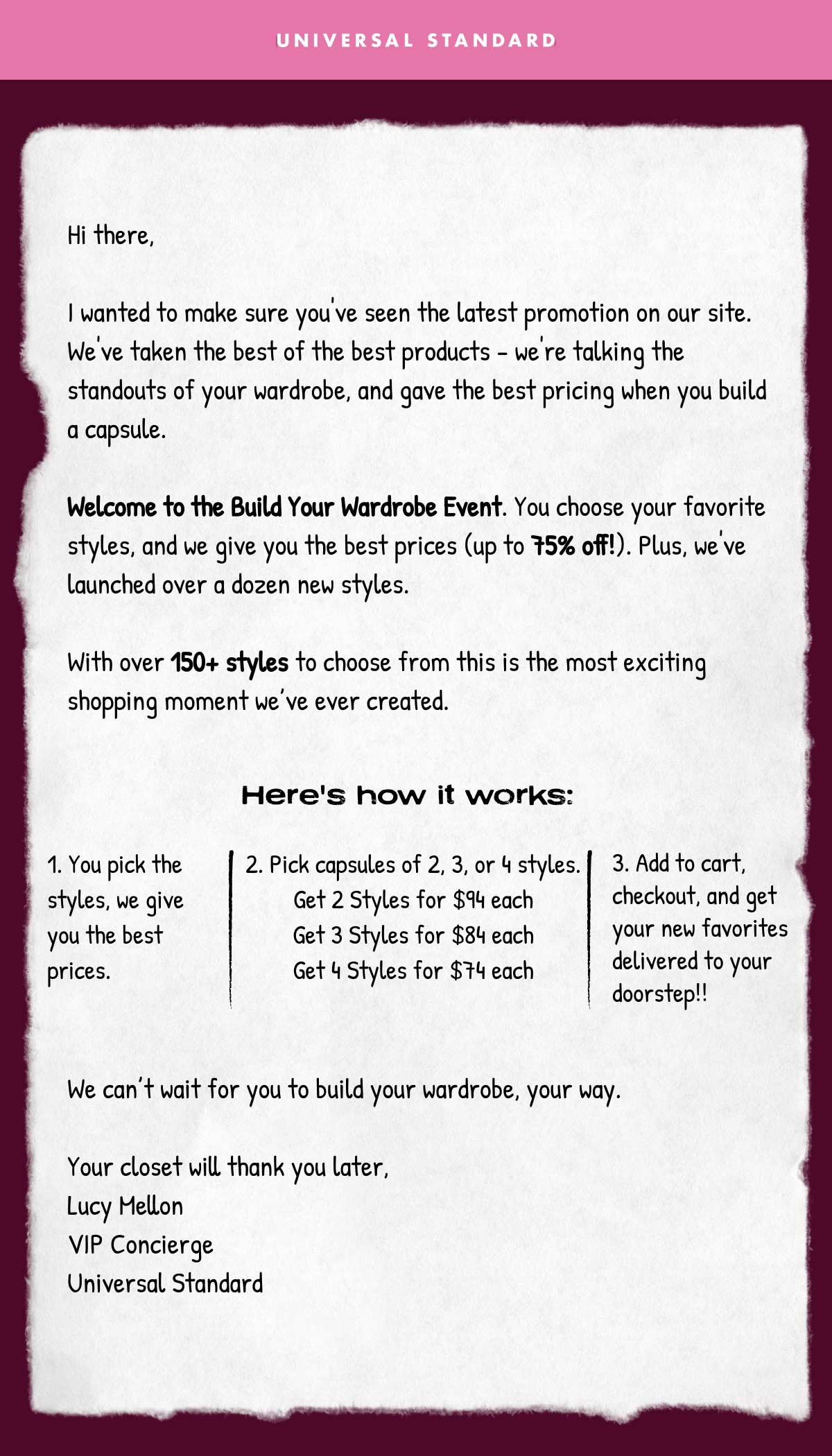 Build your warbrobe