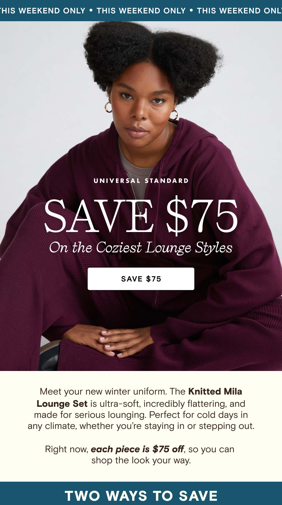 Save $75 Lounge Styles