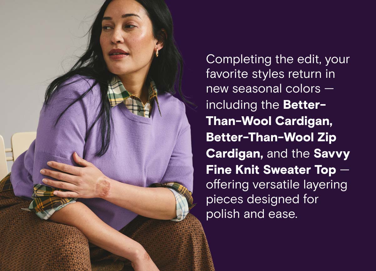 Savvy Fine Knit Sweater Top