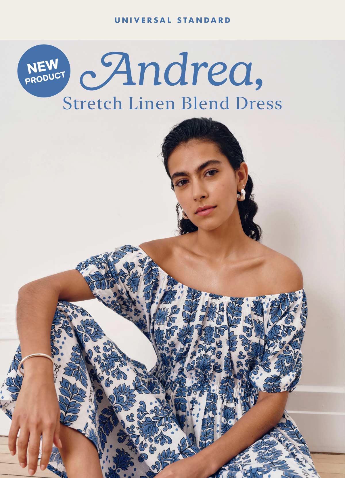 Andrea Stretch Linen Blend Dress