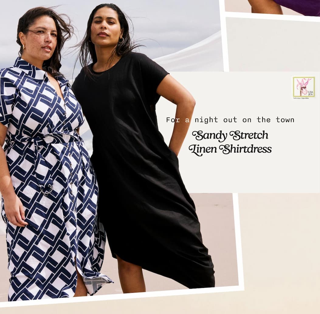 Sandy Stretch Linen Shirtdress