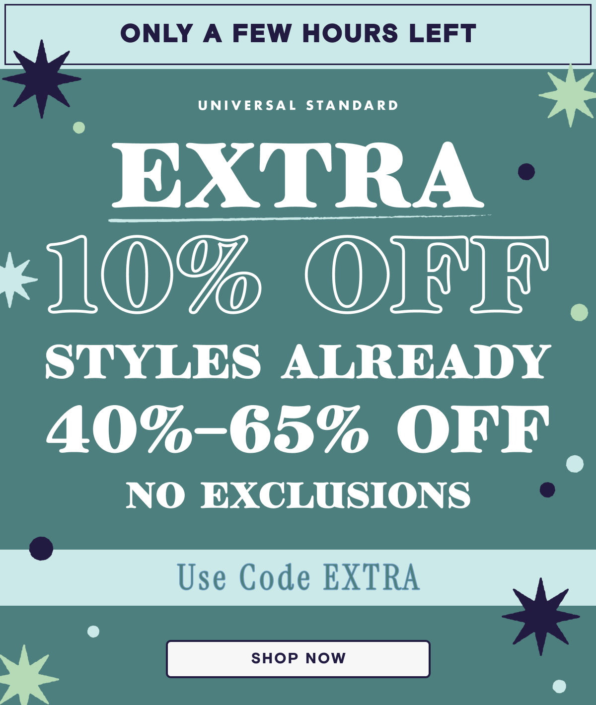 Extra 10% OFF with Code EXTRA