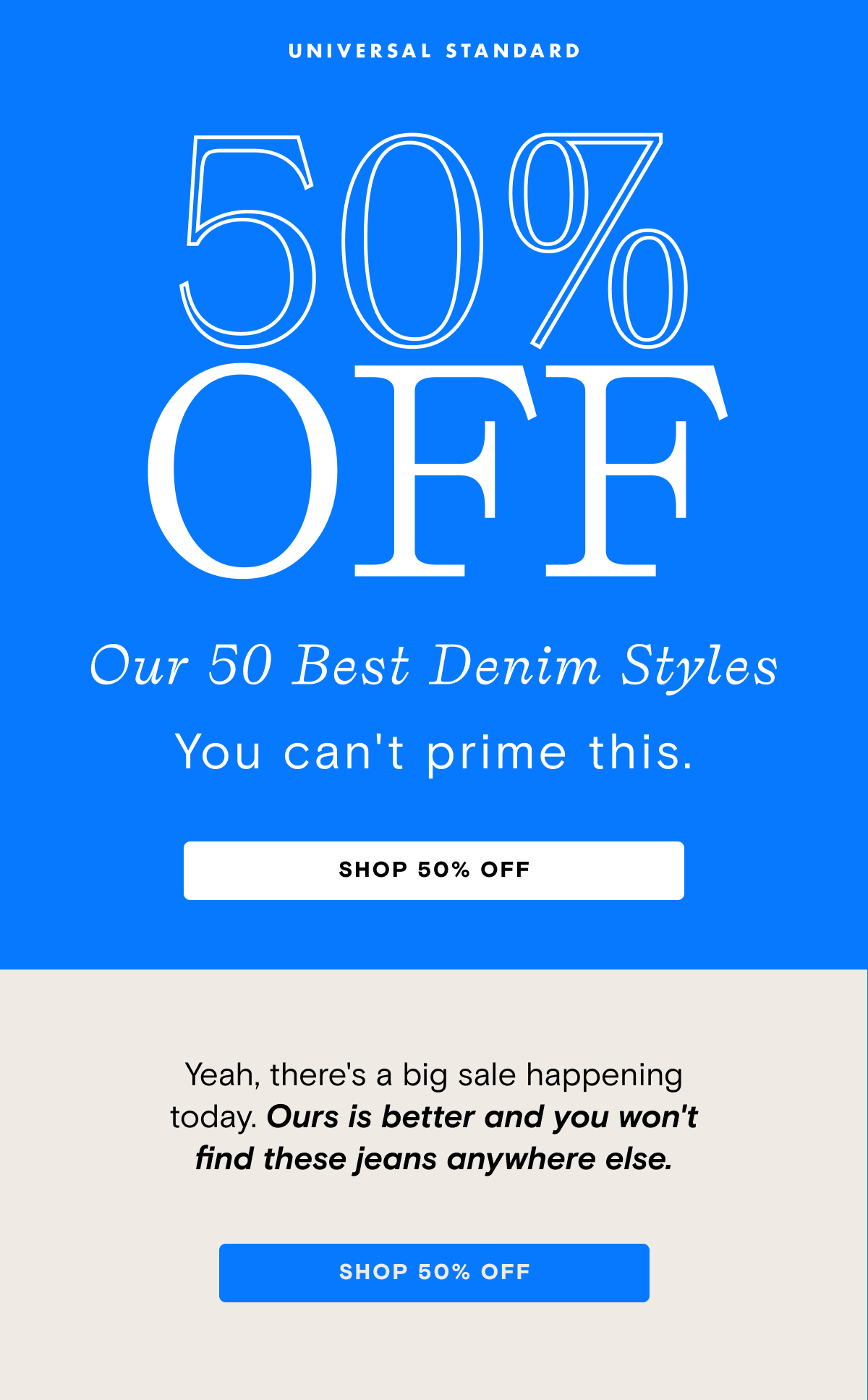 50% OFF Our 50 BEST DENIM Styles