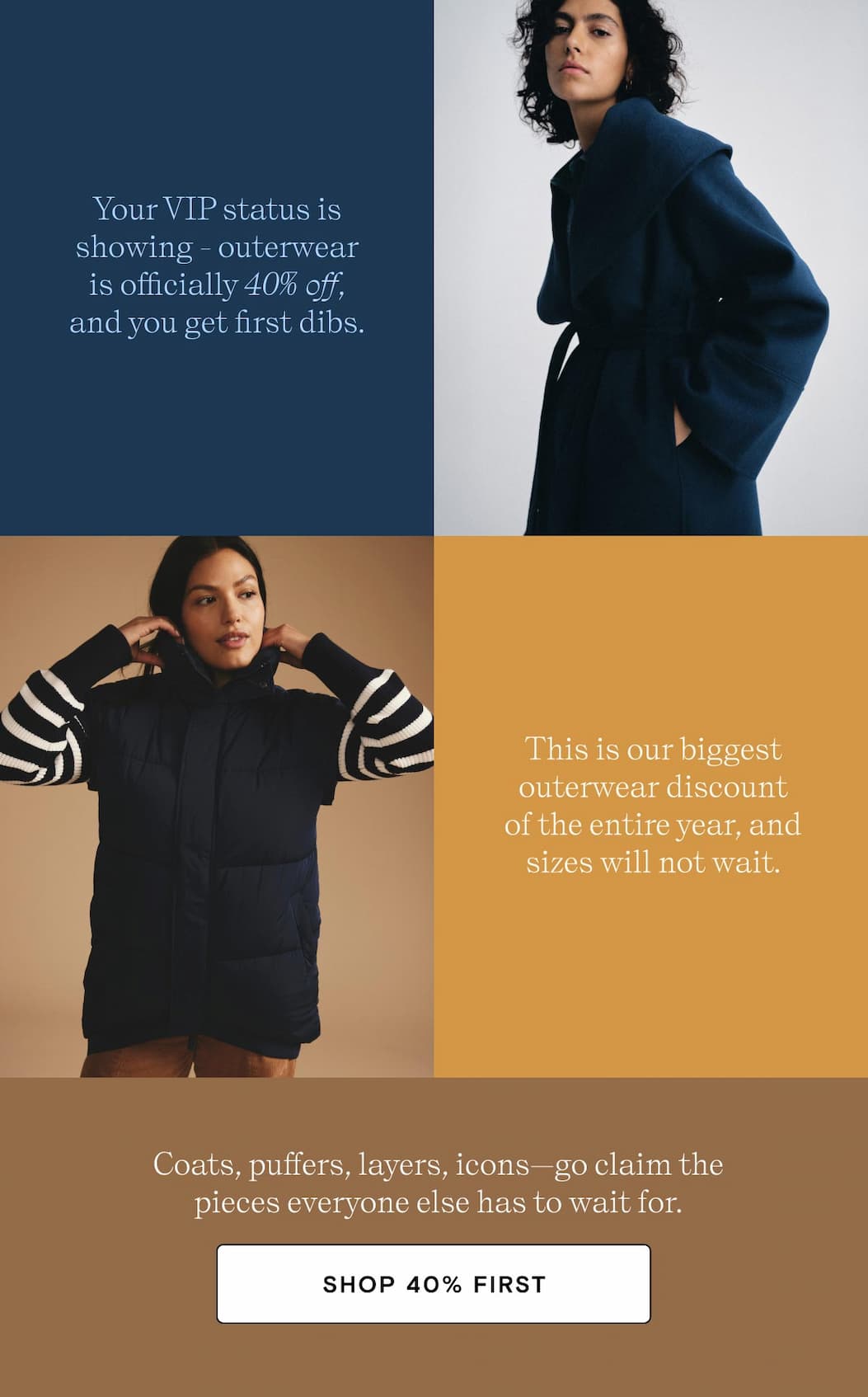 40% OFF Outerwear