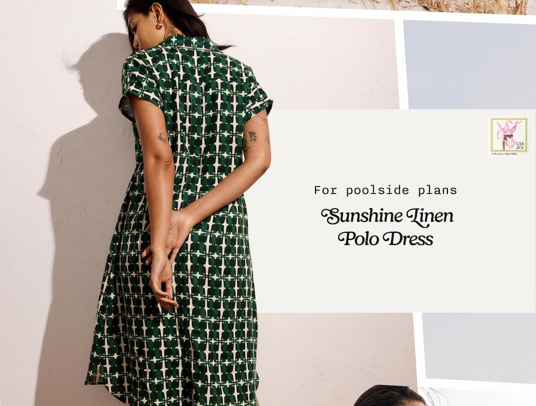 Sunshine Linen Polo Dress