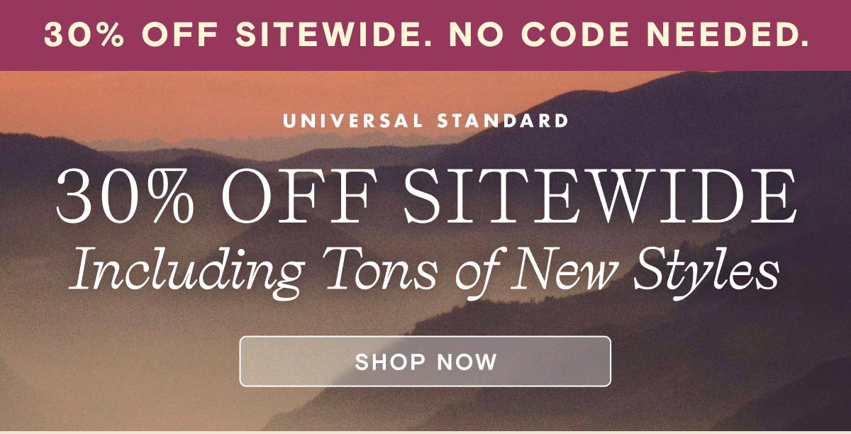 30% OFF Sitewide