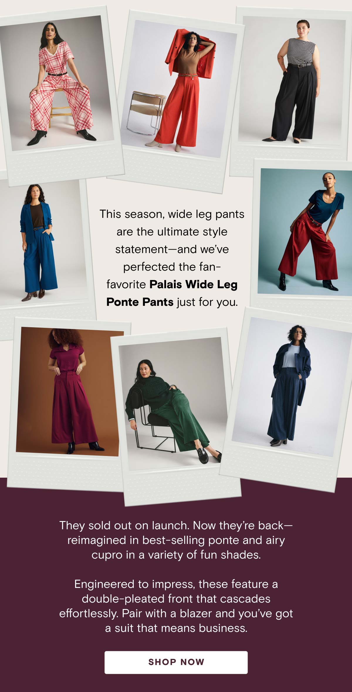 Shop Wide Leg Pants