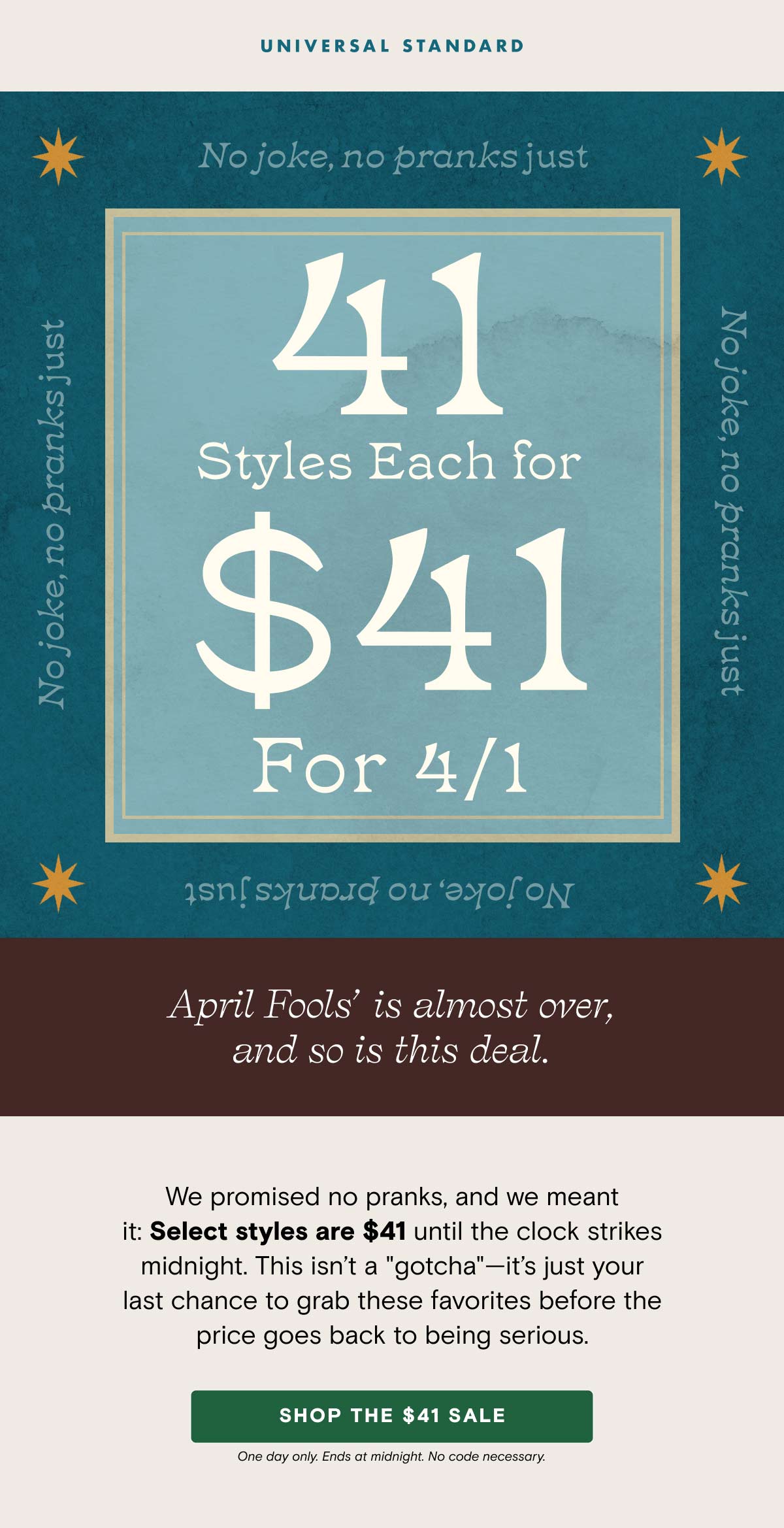 41 Styles for $41