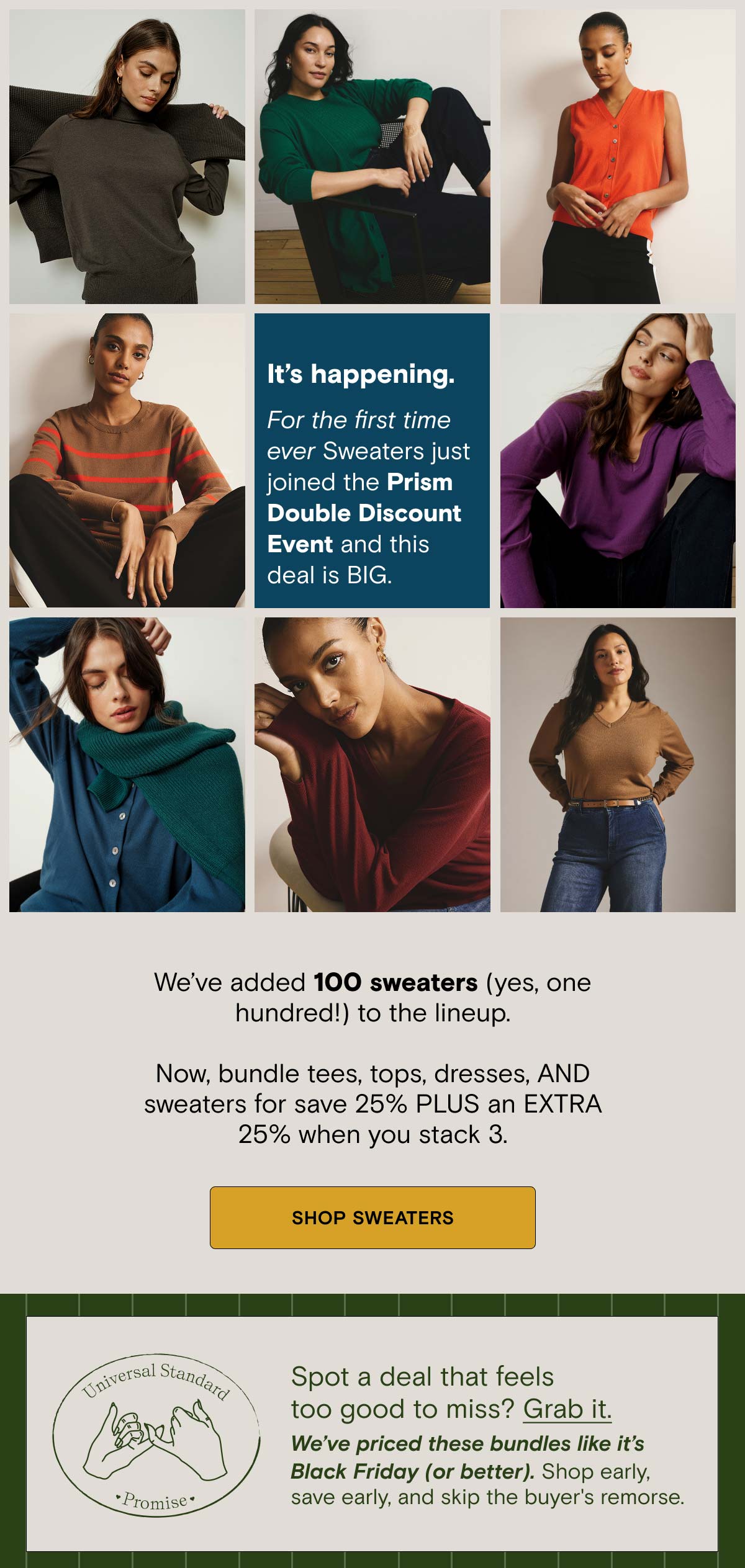 Shop Sweater Double Discount