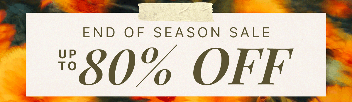 End of Season Sale